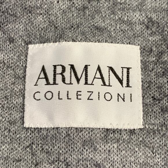ARMANI COLLEZIONI Size 40 Grey Charcoal Checkered Wool Blend Sport Coat - Picture 6 of 8
